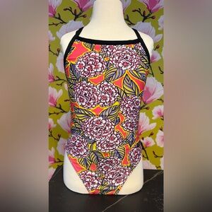 Floral Patterned Swimsuit